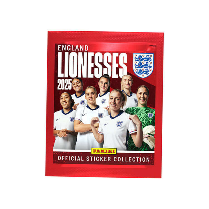 England Lionesses 2025 official sticker collection featuring women's football stars, presented by Panini.