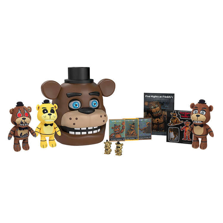Five Nights at Freddy - Animatronic Freddy Bundle featuring characters and collectibles from the popular game.