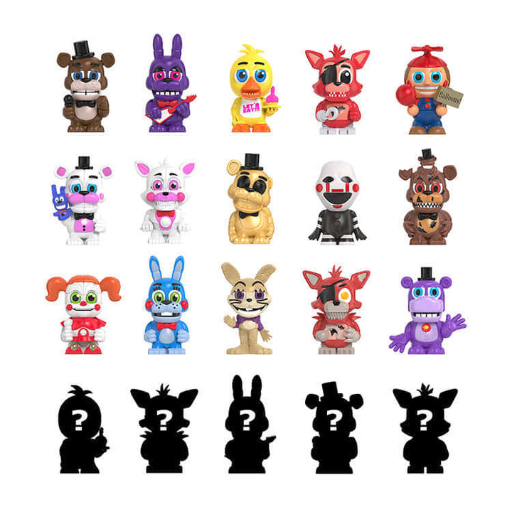Five Nights at Freddy - Classic Remix collectible figurines in various designs and poses.