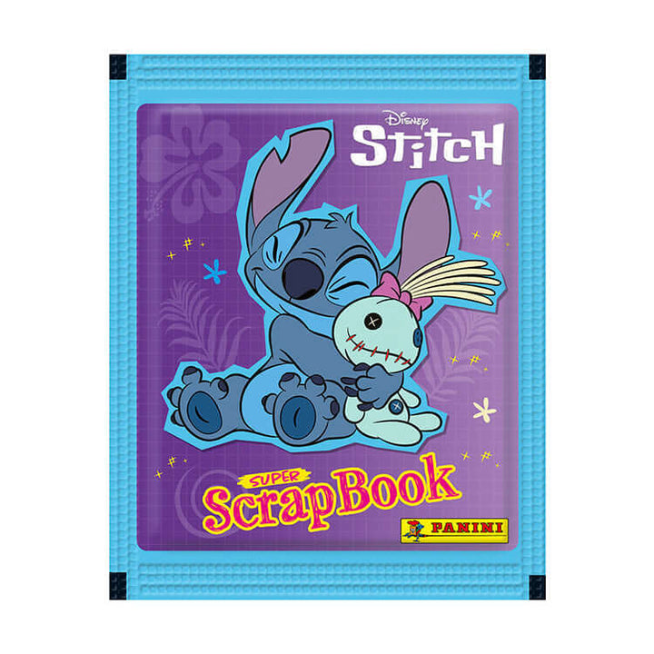 Disney Stitch Super ScrapBook by Panini featuring Stitch hugging a cute character, vibrant colors and fun design.