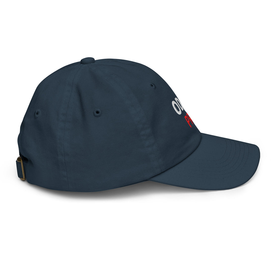 Oddy Pro Youth baseball cap in navy blue, unstructured 6-panel design for kids&