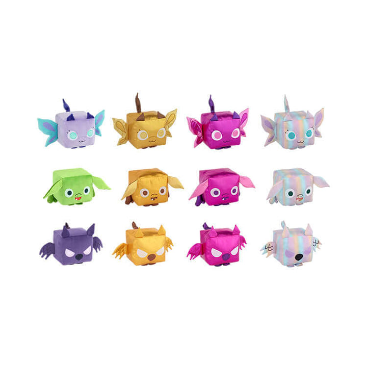 Colorful collection of Pet Simulator Series 2 8-inch collectable plush figures in various designs.