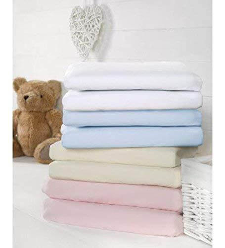 Bizzi Growin Fitted Moses basket - Pram Sheets Pink nursery sheets &amp; mattress protectors Earthlets